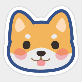 Shaped Like A Friend: Shiba Inu Doggo Sticker